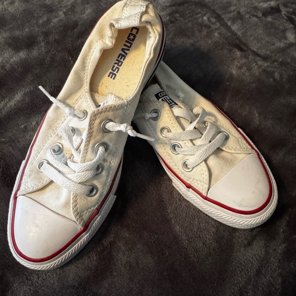 Converse White Canvas Sneakers